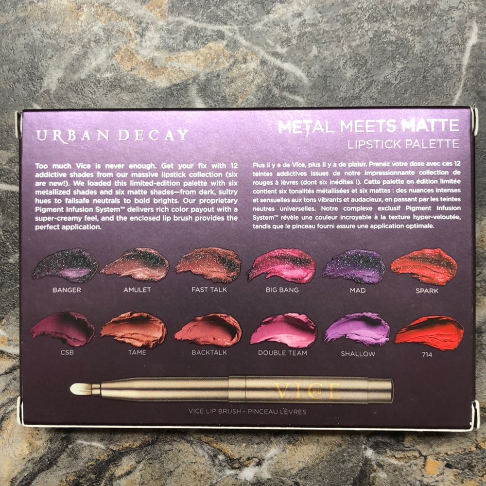 urban decay metal meets matte lipstick palette